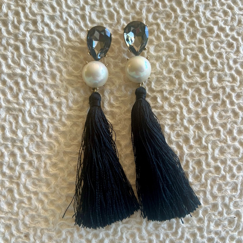 Halogen tassel earrings
